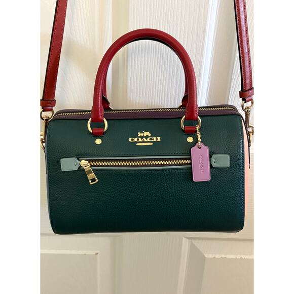 Coach Rowan Satchel Forest Multi Style CE 648. Excellent Condition - Picture 7 of 8